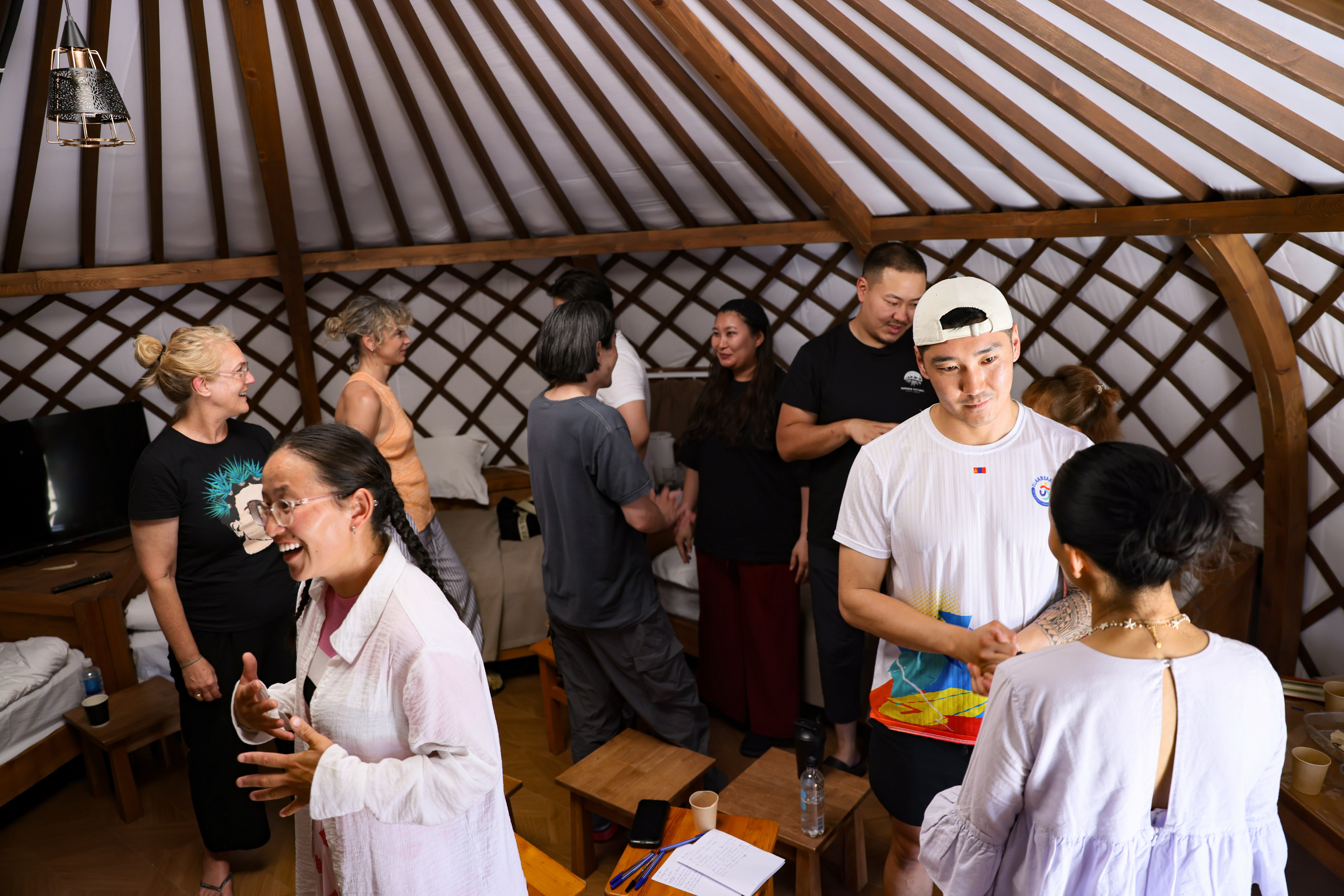 FilmNomad cohort filmmakers in workshop session